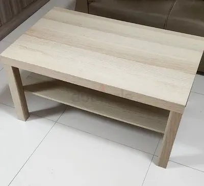 IKEA light wood coffee table (beige color )with lower shelf - Excellent condition
