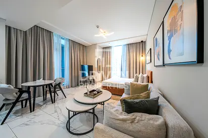 Spacious Studio with Balcony | Partial Canal View