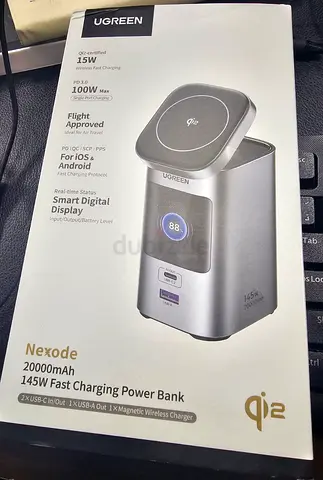 UGREEN Nexode 20000mAh 145W Laptop Power Bank with Qi2 15W Wireless Charging, Portable Charger sale