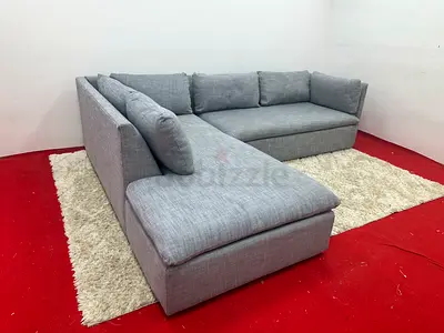 Selling pottery barn grey sofa