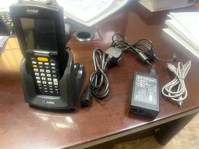 Symbol / Motorola Handheld Barcode Scanner with Charging Cradle and Power Adapter