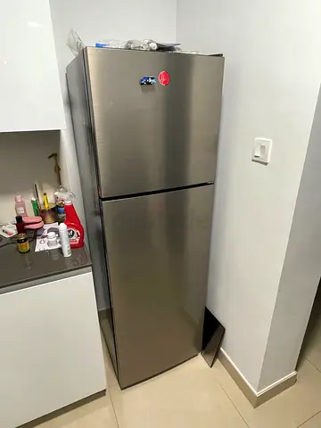 Stainless Steel Top Freezer Refrigerator - Good Condition