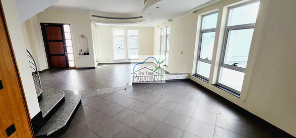 available away from fly zone 4 bedroom all master1 br ground floor/maids room/TV lounge/private entrance/shared swimming pool & gym/for rent in mirdif