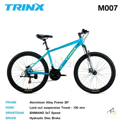 Bicycle 26 inch aluminum frame hydraulic brake trinx