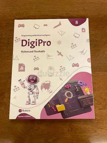 DigiPro Python and Thinkable - Level 8 Programming Workbook (Qubits CS) – Brand New