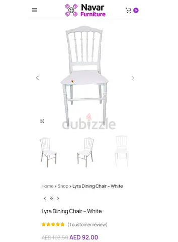 White Dining chair For each