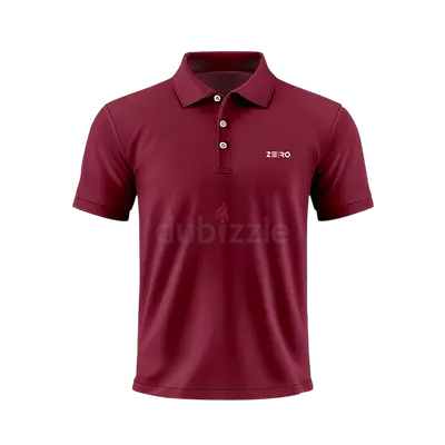 Men’s Slim Fit Collar Polo T-Shirts - Maroon