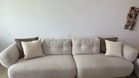 2XL Boucle Sofa Set 4+3 Seater, Off-White Ivory - 10 Months Old