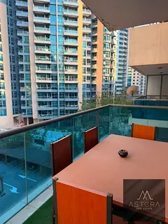 Furnished 1BR | Azure Dubai Marina | Balcony & Pool View