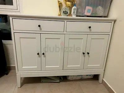 IKEA White Wooden Chest Drawer / Sideboard Storage Cabinet with Drawers (Good Condition)