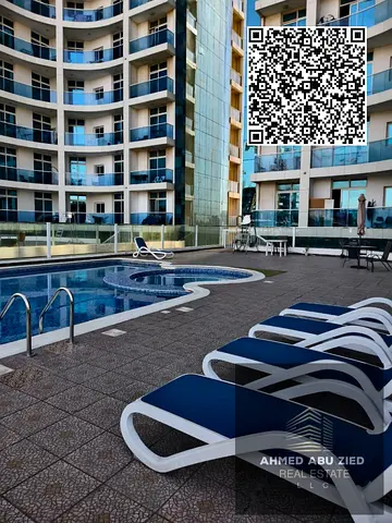 Spacious 2BR in Oasis Towers, master room, 2 baths, balcony, large hall, central AC, gym, pool & parking. AED 55K/year, 4 or 6 pay