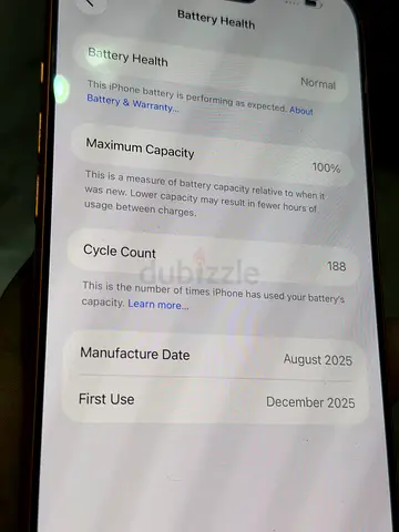 17 PRO MAX >>TDRA<< 100% Battery 4 Months APPLE WARRANTY “” 256GB “”