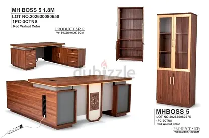 Brand New L Shape offec Table 180cm size and offec cabinet 2door available