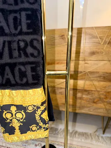 Original Versace Baroque Black Bathrobe