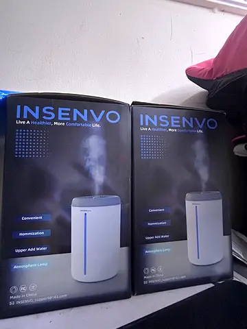 Pair of Insenvo Ultrasonic Humidifiers - Brand New in Box