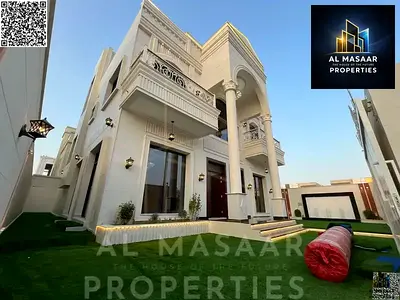 فيلا  كلاسيك فاخرة للبيع شامل رسوم التسجيل | 6 غرف | روف مفتوح | 4,100 قدم² بناء و 3700 مساحة الارض