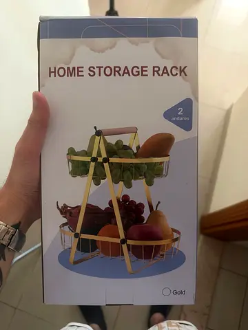 Two-tier Home Storage Rack - Gold