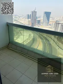 1BR hall in Al Lulu Towers, Rashidiya 1 with master bedroom, 2 bathrooms and kids’ garden; annual 