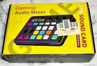 New/Unused Game Audio Mixer and USB Interface with XLR Mic