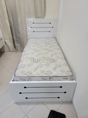 Brand new mdf single bed with medical mattress available.