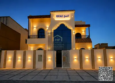 🔥 فرصة ممتازة! فيلا فاخرة واجهة حجر للبيع في الياسمين – من المالك مباشرة 🔥  📍 الموقع: عجمان – الياسمين (موقع مميز على شارعين وسكة: شارع أمامي وشارع