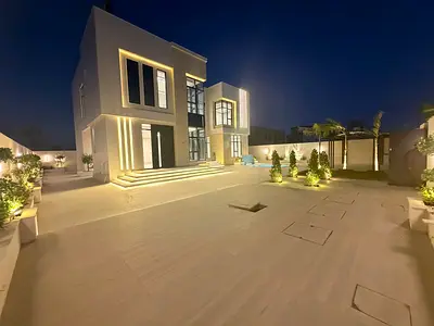 modern 6 bedroom villa with swimming pool and roof for sale including electricity and water and AC