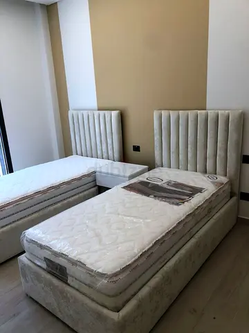 Luxury Fabric Bed Frame With Stylish Modern Design Headboard