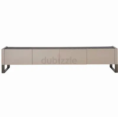 Modern Low Profile TV Console / Entertainment Unit - Beige