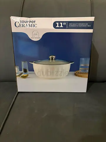 Ceramic soup pot