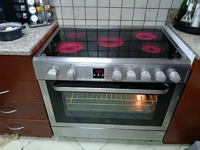 Hoover five burner cooker electric ceramic 90cm