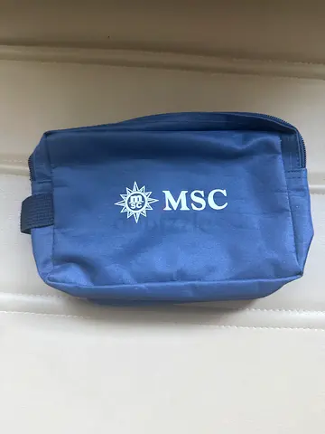 Official MSC Cruises Voyagers Club Navy Blue Toiletry Wash Bag - Collectible