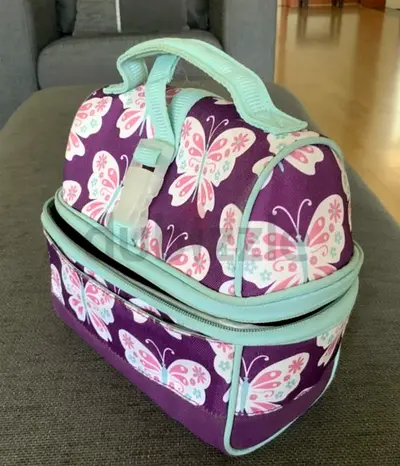 Pottery Barn Butterfly Print Insulated Lunch Bag