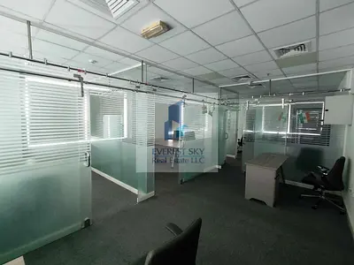 Ready to move in office with glass partitions for URGENT LEASE !!