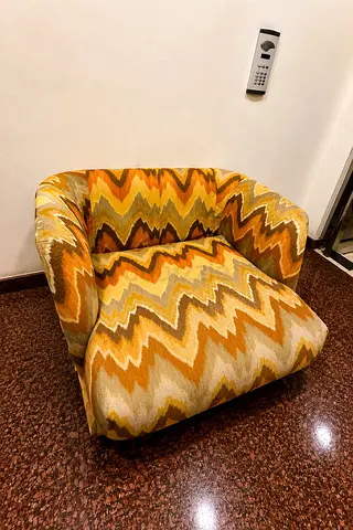 Lounge Chair | Comfortable Fabric Armchair | Good Condition