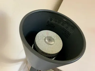 IKEA small grey spotlight lamp (used) - compact desk/ceiling light