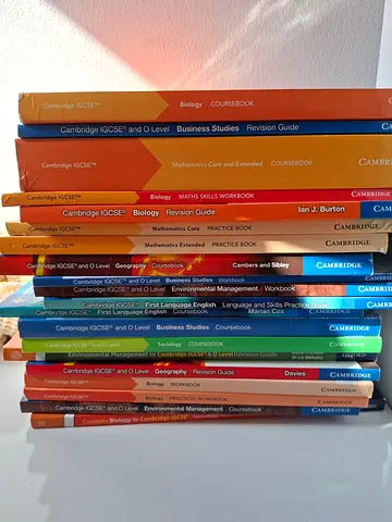 Set of Cambridge IGCSE and O Level Textbooks (various subjects) - Good Condition