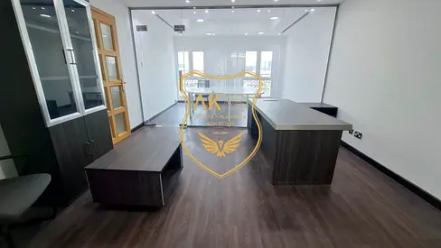 FITTED OFFICE WITH GLASS PARTITION,PANTRY ROOM AND ATTACH BATH,SEPERATE OFFICE.