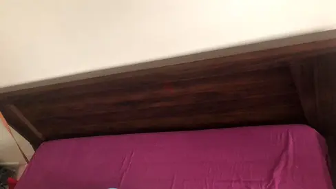 Wooden single bed frame with mattress - good condition