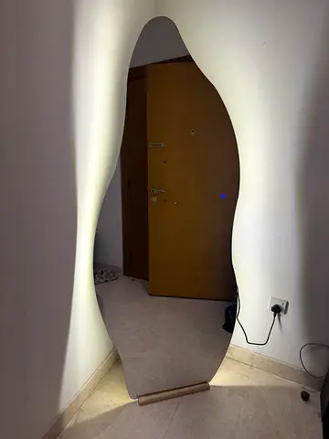 Full Length Wavy Floor Mirror