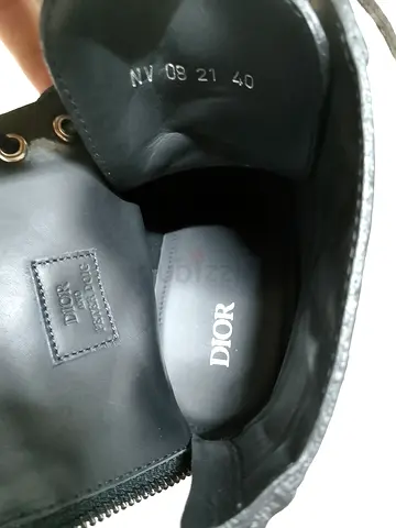 Dior Men's Black Leather Boots Size 40 - Lightly Used -Dior Men's Explorer Camouflage Ankle Boots.