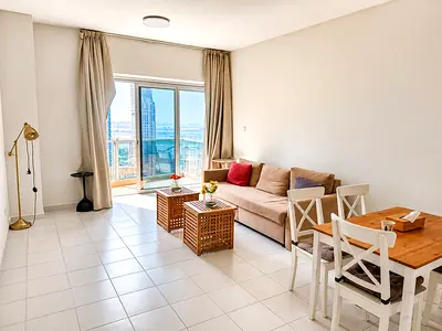Furnished 1BR | Marina Tower | Partial Sea View