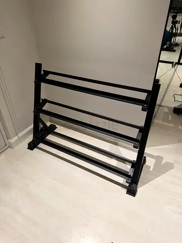 Dumbbell weight rack storage
