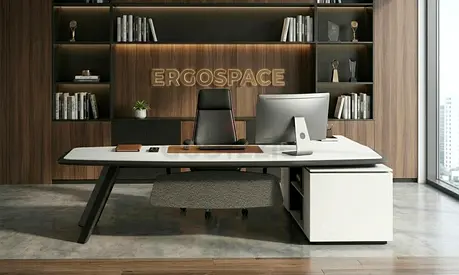 Cue L-Shaped Executive Desk | Custom Made UAE