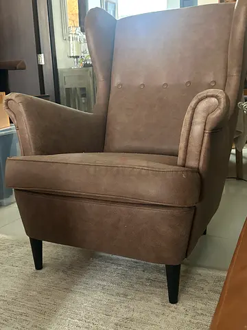 Free Brown Wingback Chair (one piece)