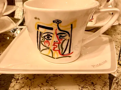 Authentic official licensed Picasso porcelain tea set-15pc for A BARGAIN!