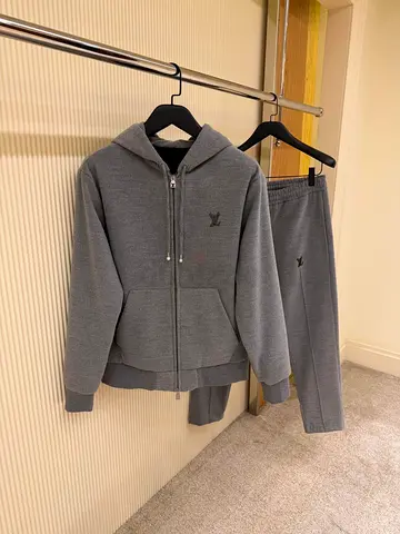Louis Vuitton Embroidered Hoodie & Sweatpants Tracksuit