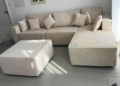 Brand new L shape sofas beige color available