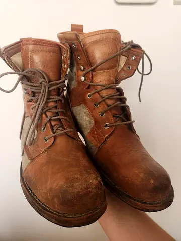 Original Timberland Boot Company Tackhead Leather & Canvas Boots – Size US 11M / EU 45