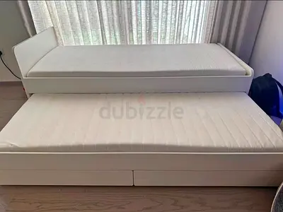 Ikea slakt bed with mattress 2