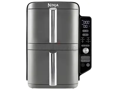 Ninja Dual-Zone Air Fryer (2-drawer) - Stainless Steel, Digital Controls